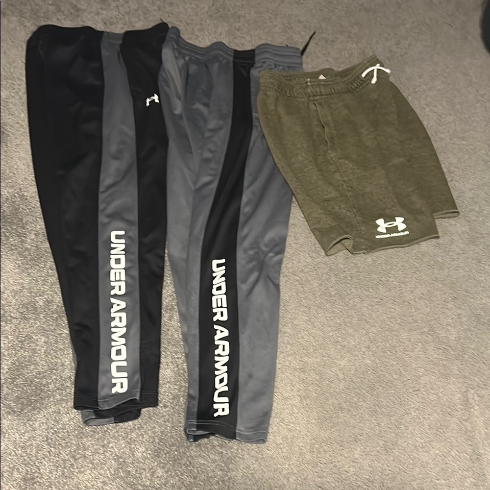 Under Armour Black, Gray, and Olive Sweatpants & Joggers
